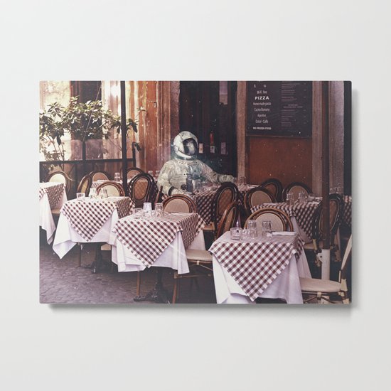 Dining Alone Metal Print