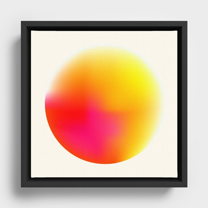 Bold Minimalism - Abstract Sphere Framed Canvas