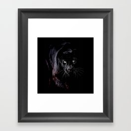 Panther Eyes Framed Art Print