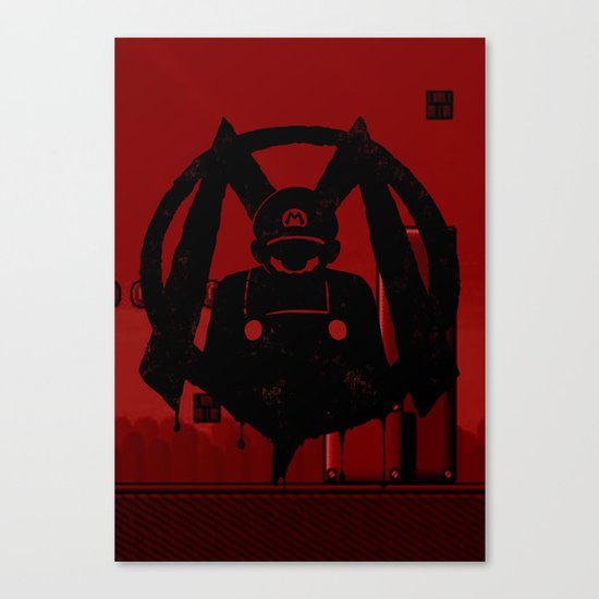 M For Mario Canvas Print