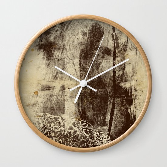 paleo warrior Wall Clock