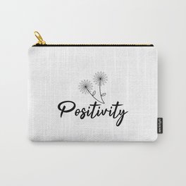 Positivity Flower inspirational yoga quotes Carry-All Pouch