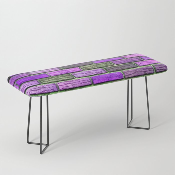 Purple Wall Retro Trendy Collection Bench