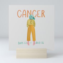Cancer Girl (Light) Mini Art Print