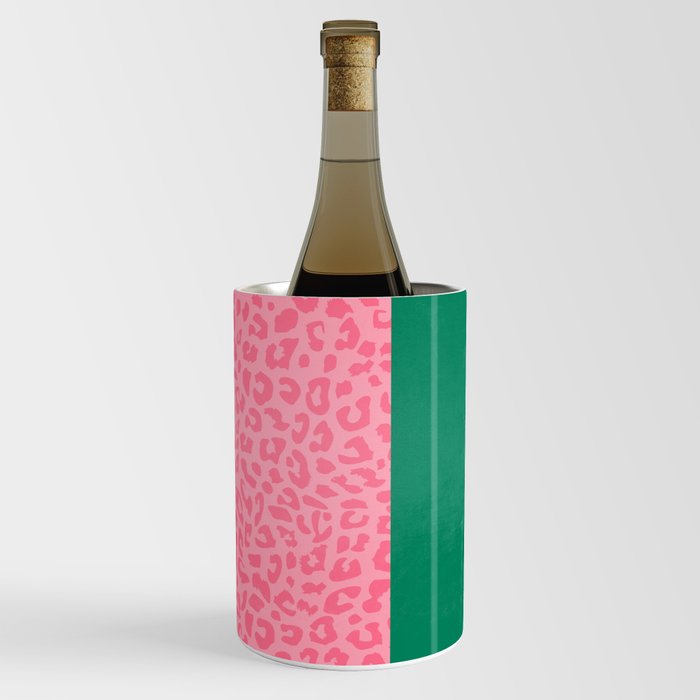 The Stare: Pink Cheetah Pattern Edition Wine Chiller