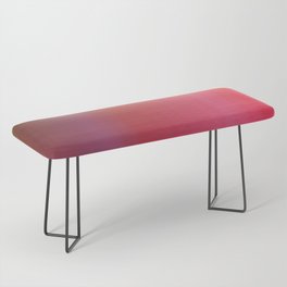 Whispered Circles Red, Magenta, Orange, Yellow Ombre Bench