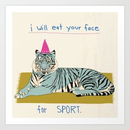 Nice Tiger Art Print