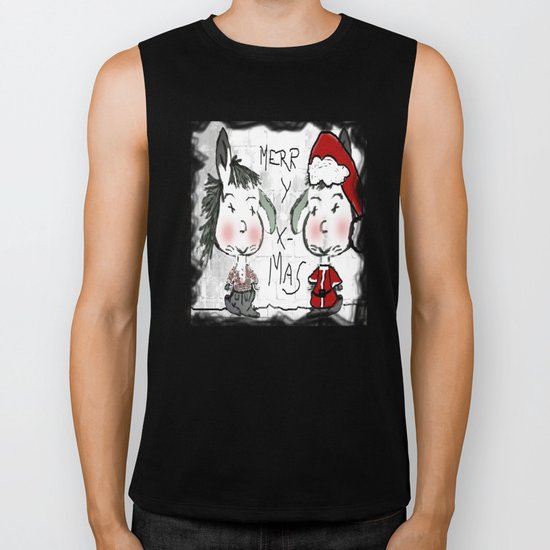 Merry X-Mas Biker Tank