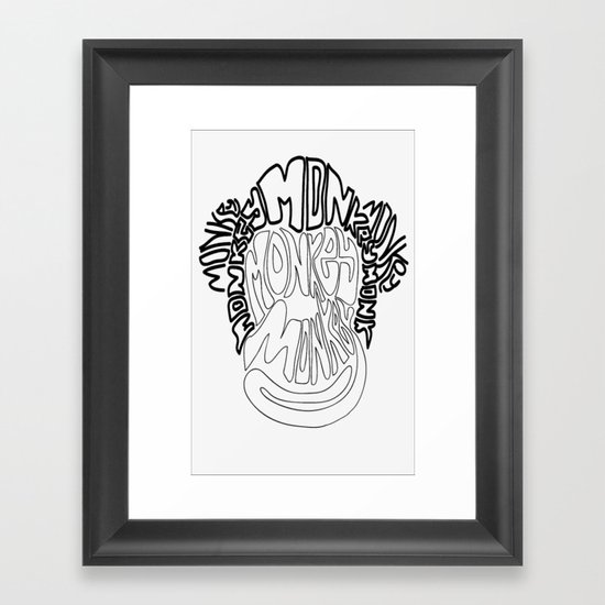 Monkey Framed Art Print
