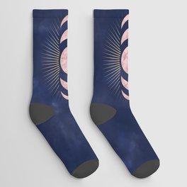Phases of the Moon, Rose Gold Socks