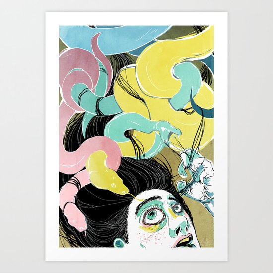 Ophidiophobia Art Print