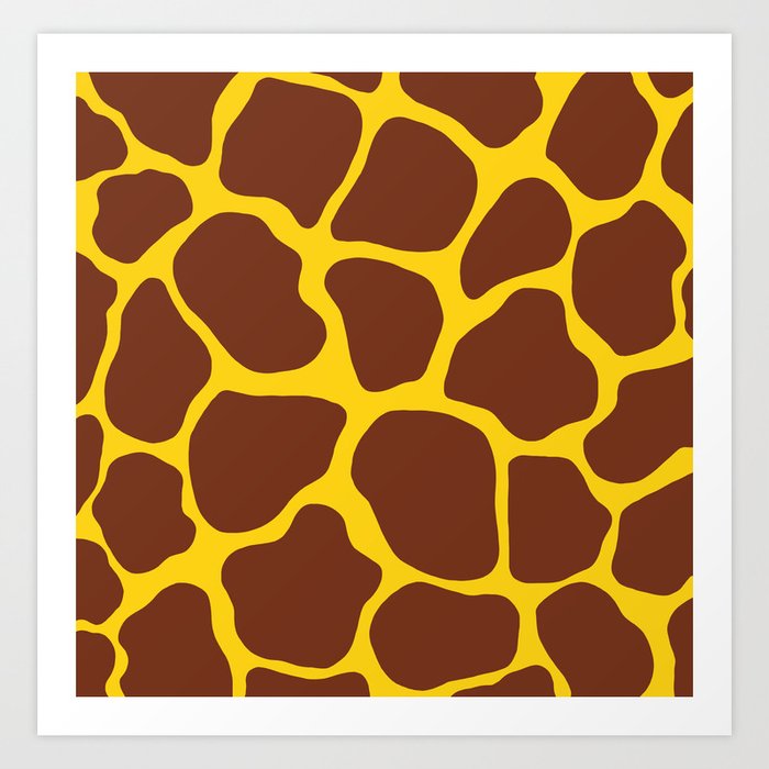 Giraffe Pattern Art Print
