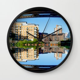 Roberts Wharf Reflection Leeds Wall Clock