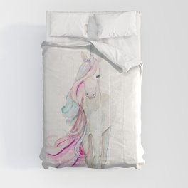 Watercolor Unicorn Comforter