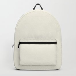 Neutral Off White Cream Solid Color Parable to Betsy's Linen White 7005-16 by Valspar Backpack