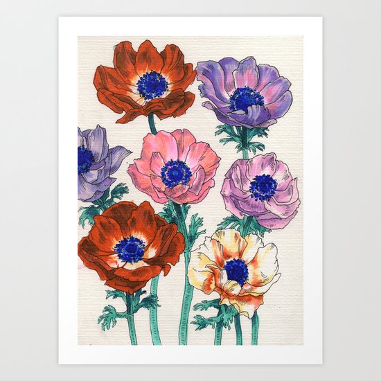 poppies Art Print