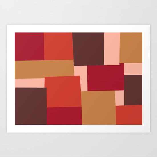 Squares Art Print