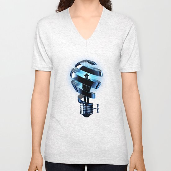 The Thinker Unisex V-Neck
