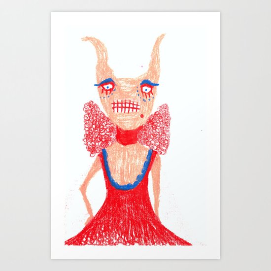 Devil darling Art Print