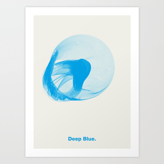 Deep Blue Art Print