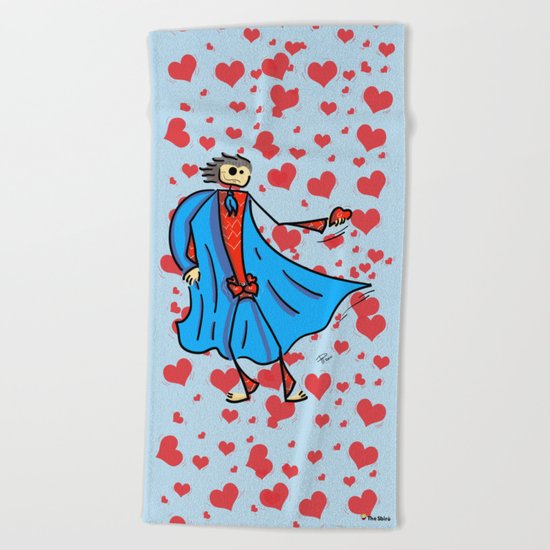 Super cupid Beach Towel