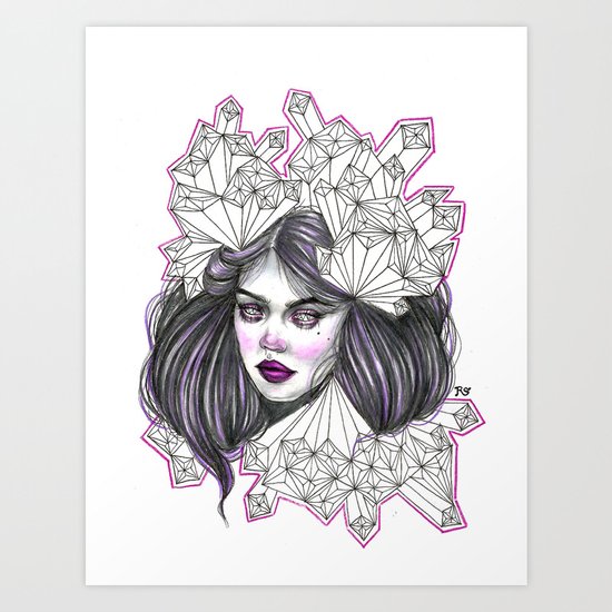 See Crystals Art Print
