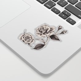Roses in Sumi-ink Sticker