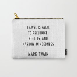 Mark Twain on Travel Carry-All Pouch