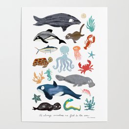 Sea Change: Ocean Animals Poster