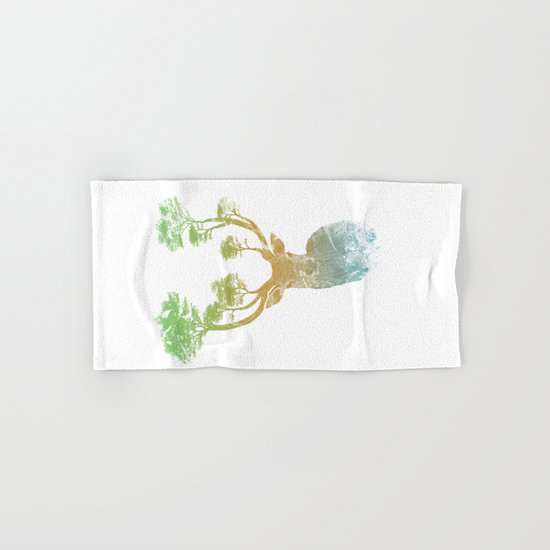 Summer Stag Hand & Bath Towel