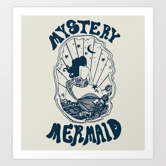 MYSTERY MERMAID Art Print