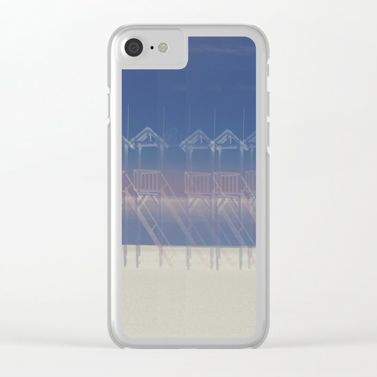 Summer beach Clear iPhone Case