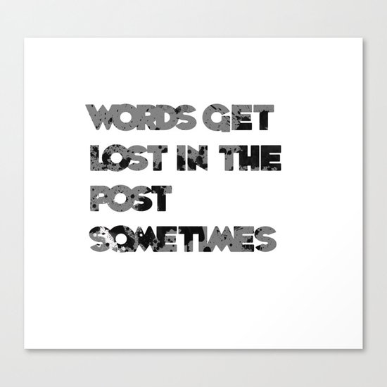 words. Canvas Print