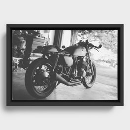 Cafe Racer Framed Canvas