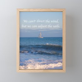 "We can adjust the sails." Framed Mini Art Print