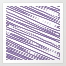 Purple stripes background Art Print