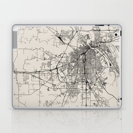Shreveport USA - City Map - Aesthetic Laptop Skin
