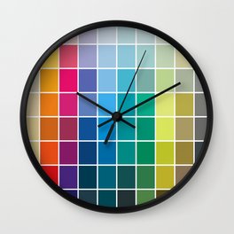 Colorful Soul - All colors together Wall Clock