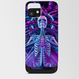 Gothic Harmony Science Fiction Cyberpunk Skeleton Meditation iPhone Card Case