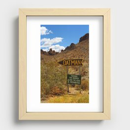 Route 66 - Road to Oatman 2007 #2 Recessed Framed Print