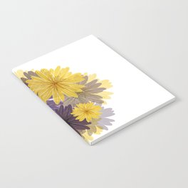 Purple and yellow flowers Notebook