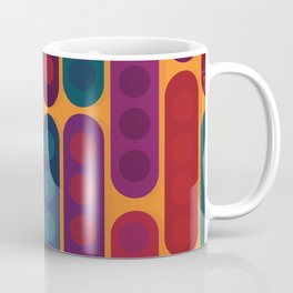 Tetrads in Fall Coffee Mug | Pattern, Yeast, Digital, Microbes, Fungi, Graphicdesign, Scienceart 