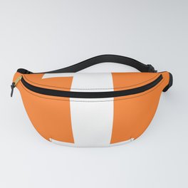 Number 1 (White & Orange) Fanny Pack