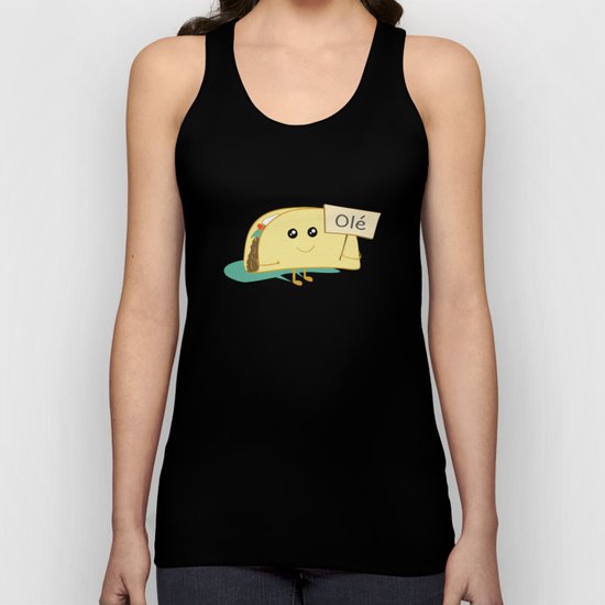Happy Taco, Olé Unisex Tank Top