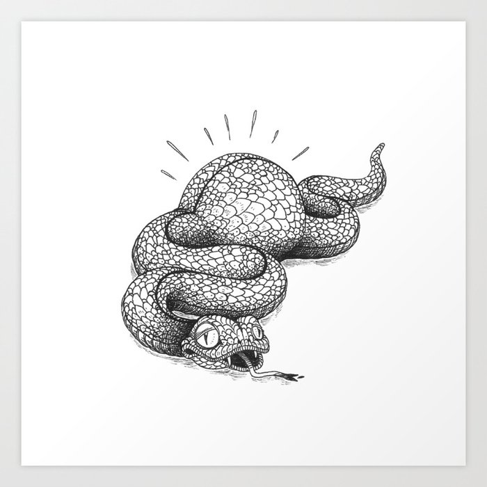 Big Snake Belly Art Print