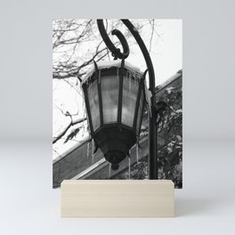 Icy Lamppost Mini Art Print