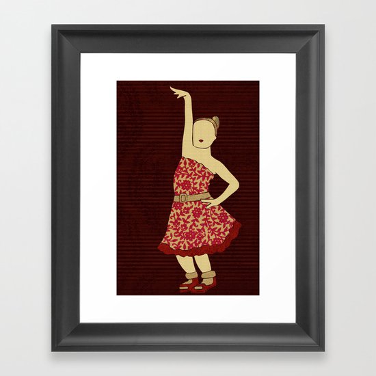 Children dancing 2 Framed Art Print