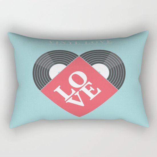 Vinyl Love Rectangular Pillow