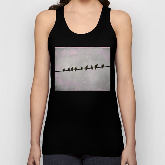 9 Birds on a Wire Unisex Tank Top