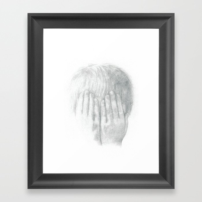 You Can't See Me Framed Art Print